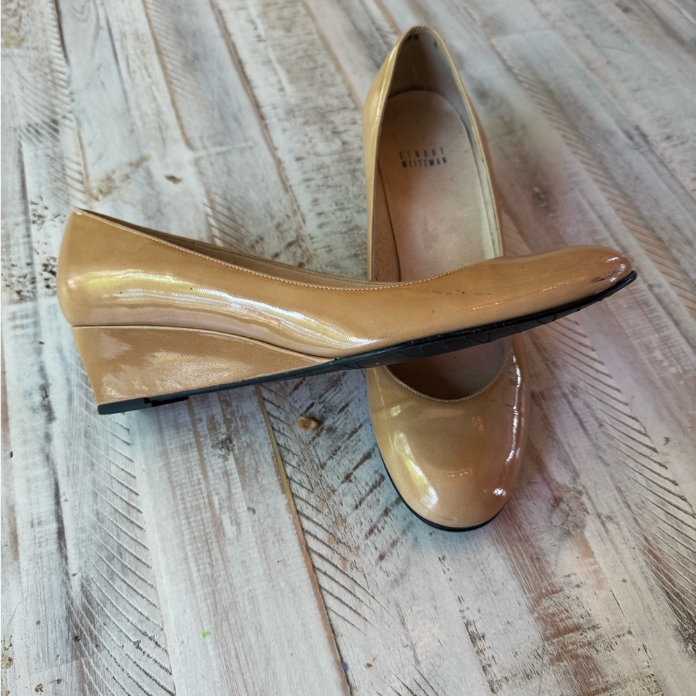 Stuart Weitzman Tan Wedges
